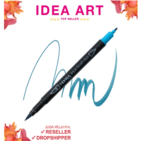 

Spidol Marker Dual Brush Pen Lyra Germany Aqua Brush Duo Permanent Deep Turquoise 6520053 - Satuan