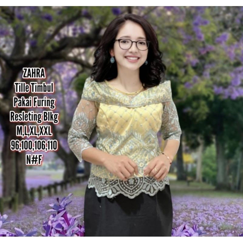 ATASAN TILE BLOUSE BRUKAT TILE PREMIUM TERBARU