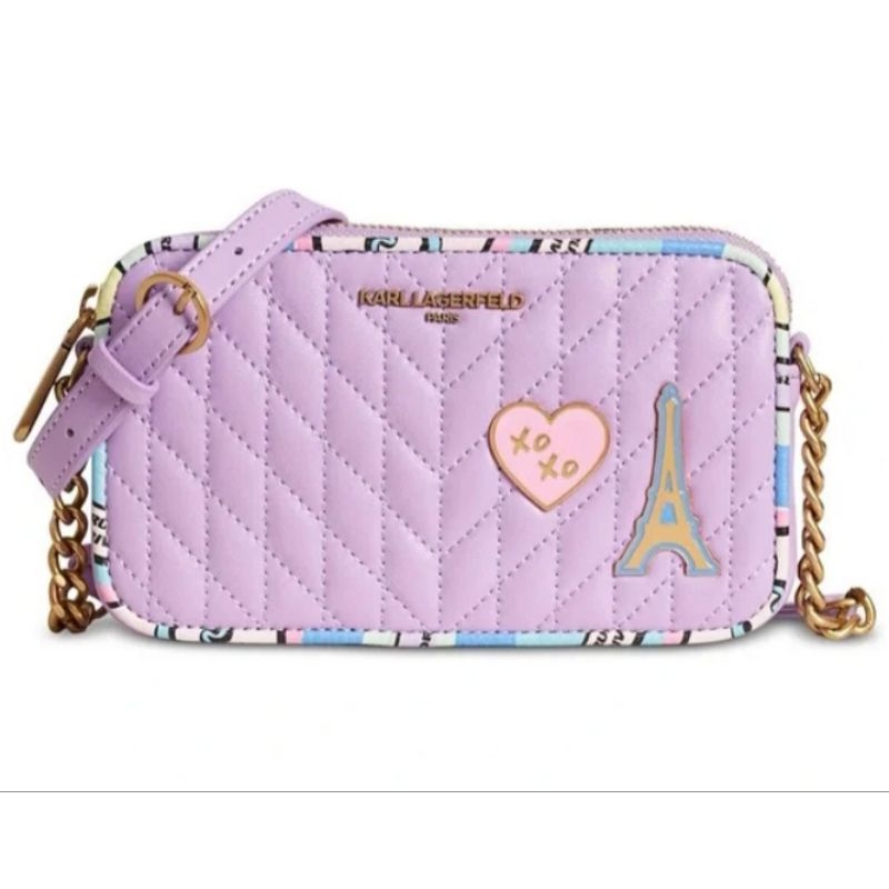NEW KARL LAGERFELD KAROLINA SLING BAG 100% ORIGINAL