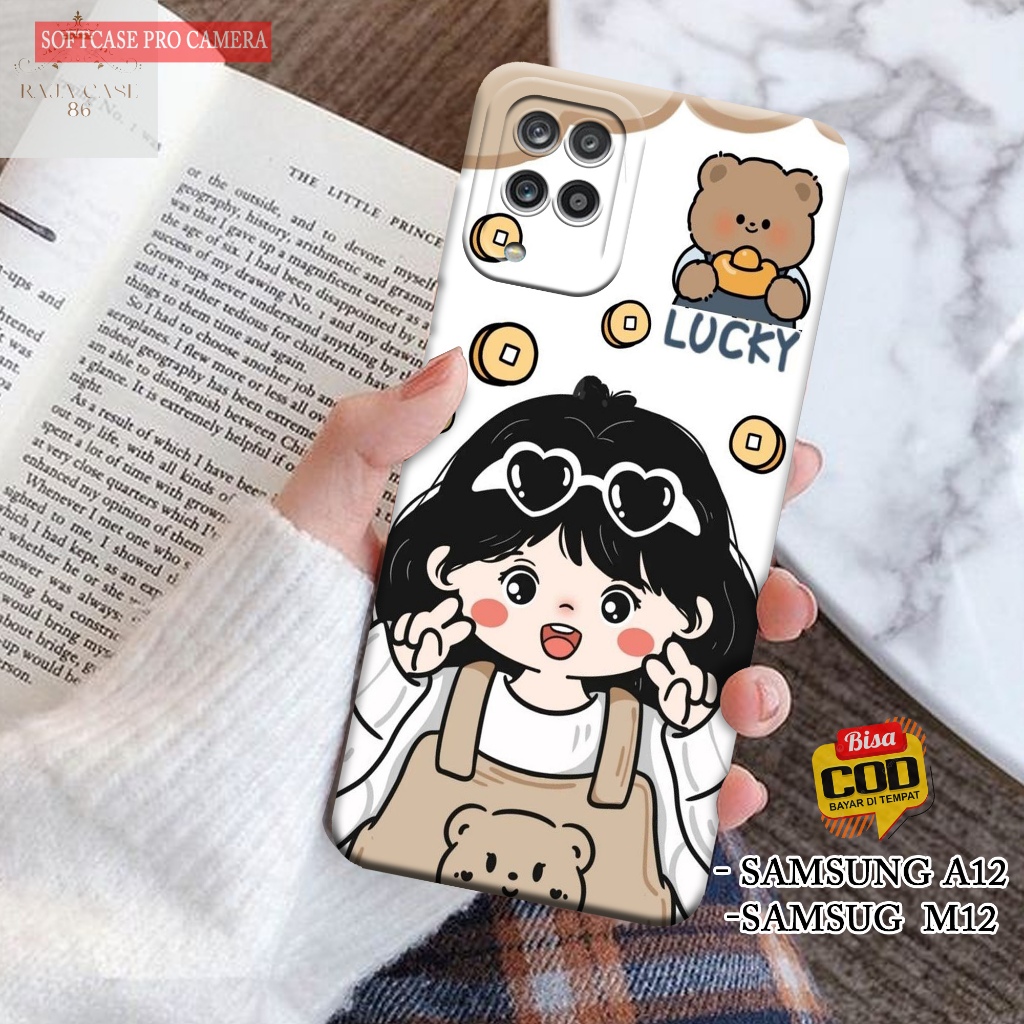 Case Samsung Galaxy A12 / Samsung M12 - Rajacase - Casing Hp Samsung A12 / M12 - Motif case Cartoon 