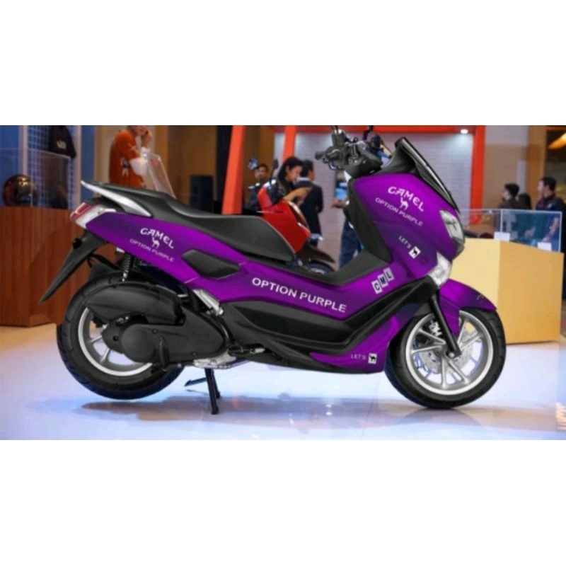 stiker decal nmax old full body motif camel warna ungu