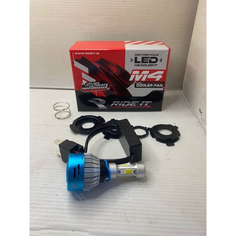 DOP LED MOTOR RIDE IT BOHLAM LAMPU LED MOTOR 4 SISI DOP LED M4 80 WATT RIDE IT BEAT TIGER VARIO VIXI