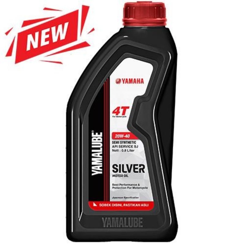 Oli Motor Yamalube Silver 800ml Motor Bebek 4Tak Oil Mesin 4T 0,8 ML NEW DESIGN