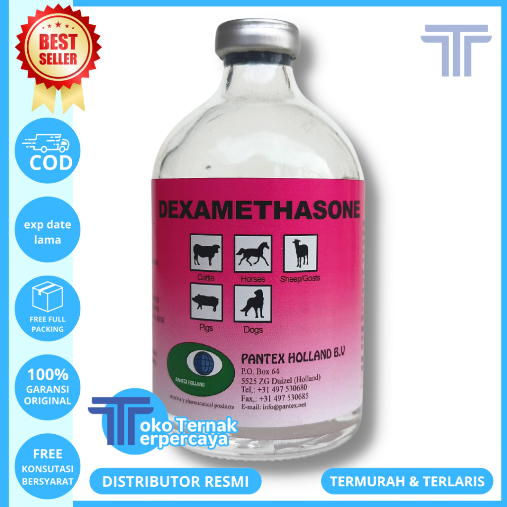 PANTEX DEXAMETHASONE 100 ml - Obat Anti Inflamasi Ternak Pantex Holland