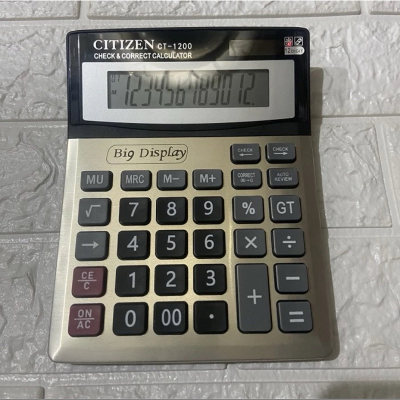

KALKULATOR CITIZEN CT 1200 / 12 CHECK CORRECT