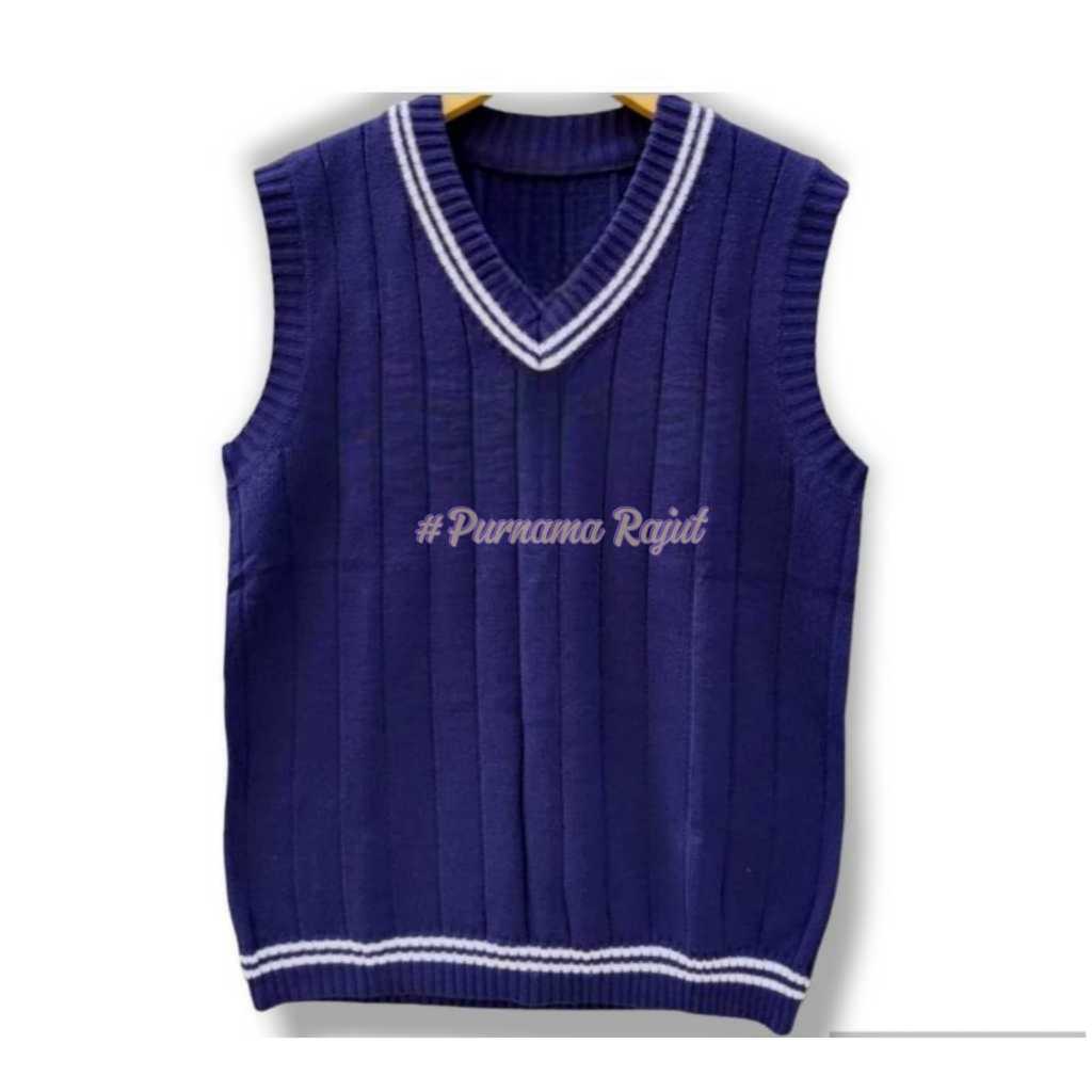 TYB VEST RAJUT - ROMPI PRIA WANITA PREMIUM WARNA NAVY HITAM ABU CREAM COKSU MERAH MAROON