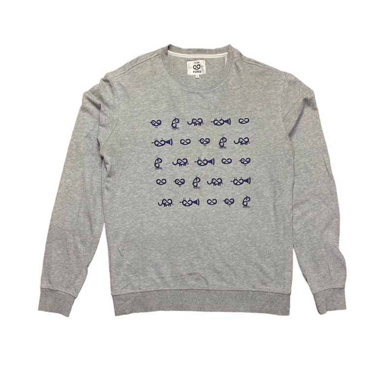 Crewneck Sweatshirt Fubu Animals Grey