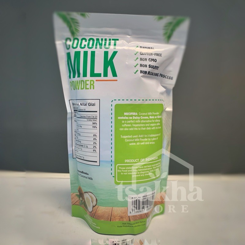 

ADY78 Nucifera-Coconut Milk PowderSantan Bubuk Vegan Gluten Free