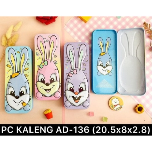 

Pencil Case kaleng AD-136/Kotak Pensil/tempat Pensil