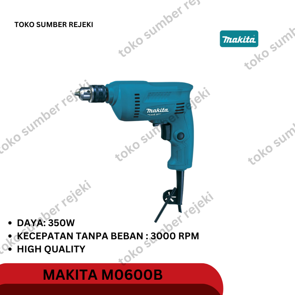 MAKITA M0600B Mesin bor M0600B besi kayu tangan 10mm drill M0600B