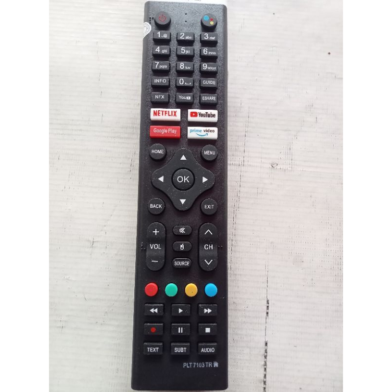 remote tv Polytron android smart tv