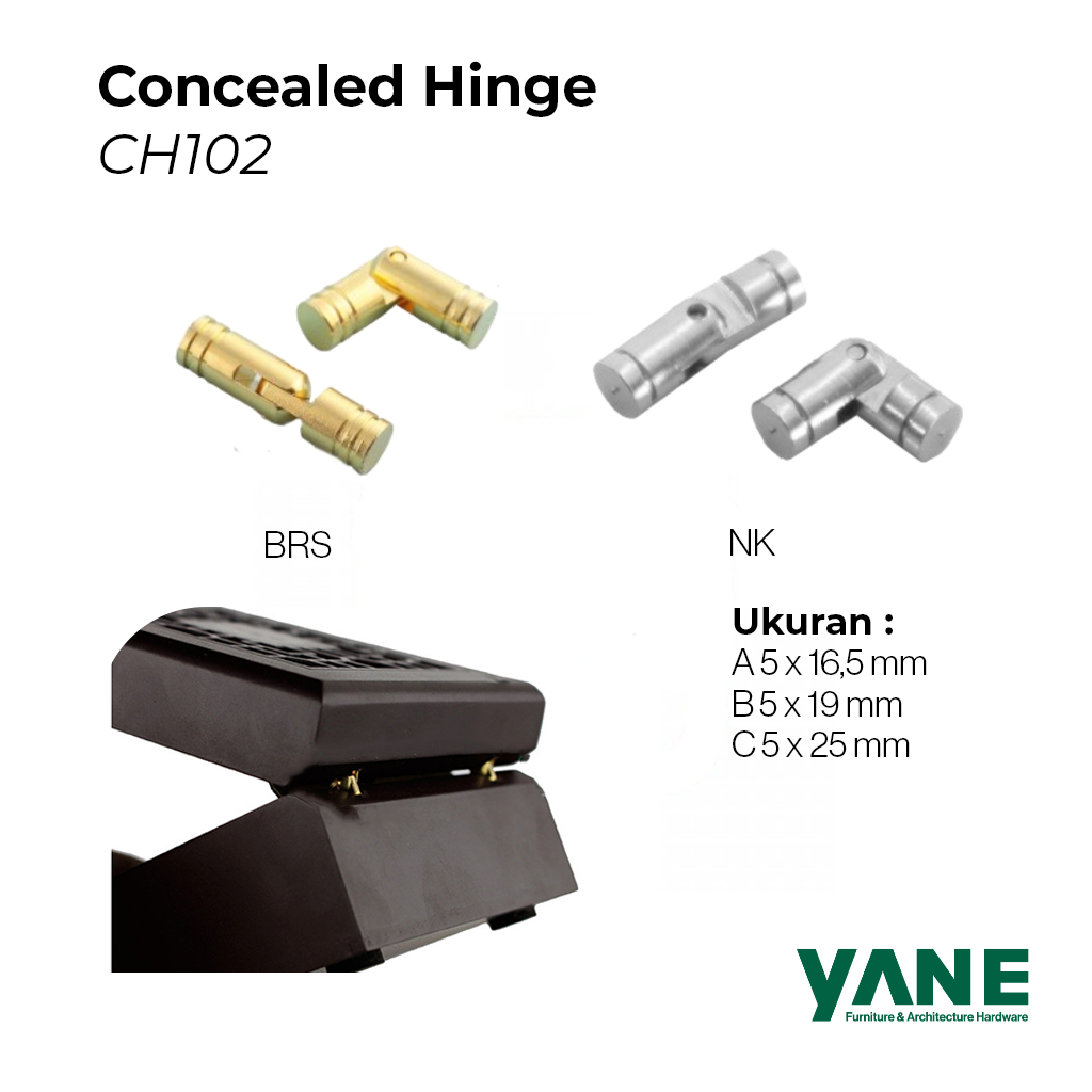 Engsel Meja Lipat Yane / Engsel Kapsul / Engsel Deer / Engsel Lemari / Engsel Tanam / Concealed Hing