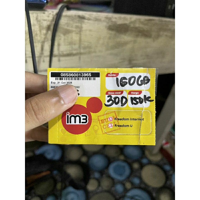 Kartu Paket Indosat IM3 160GB 30hari FULL KUOTA UTAMA