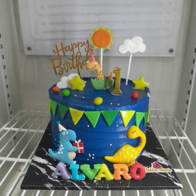 

kue ulang tahun dino lucu / dinosaurus lucu cake birthday custom figure dinosaurus