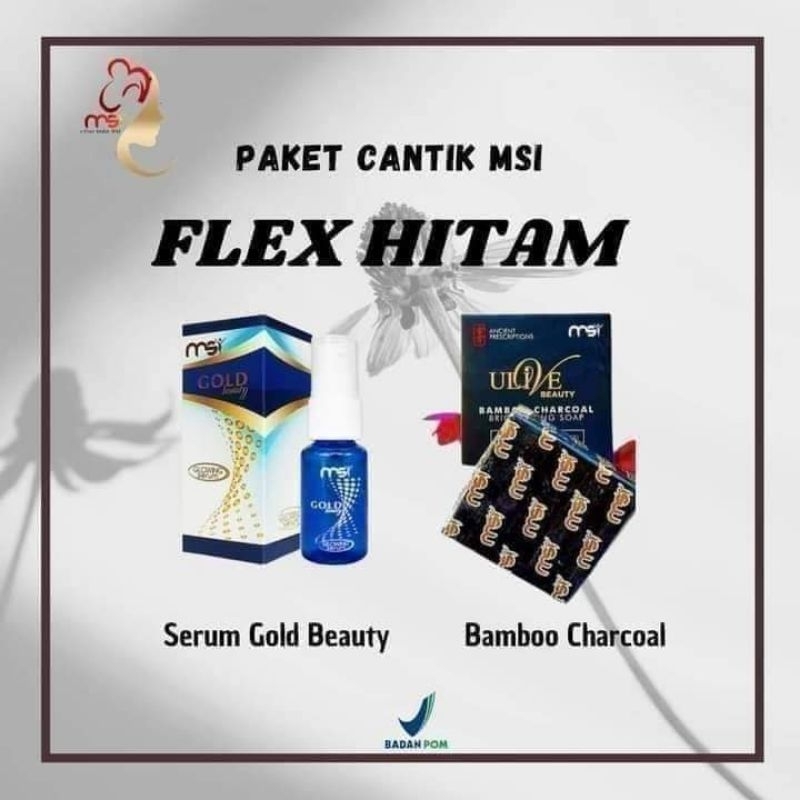 PAKET FLEK HITAM (BAMBO + SERGLOW) Original HERBA MSI