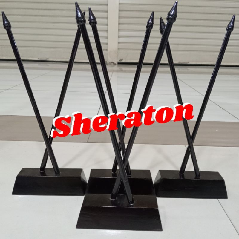 

tiang kayu meja silang tiang bendera meja silang