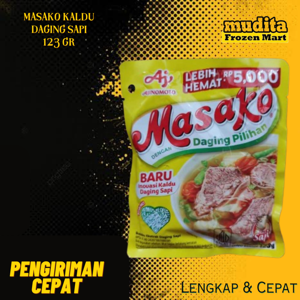 

Masako Kaldu Daging Sapi 100 gr