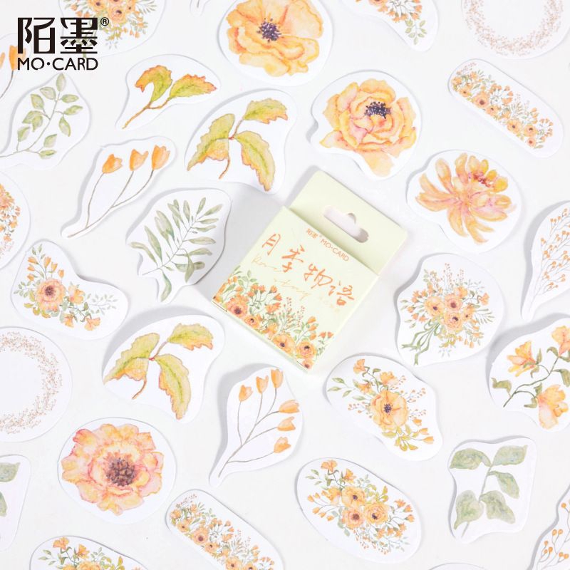 

MYUME.STORE || 45Pcs Stiker Desain Kawaii Summer Flower Lucu untuk Scrapbook / Jurnal / Diary Murah Malang