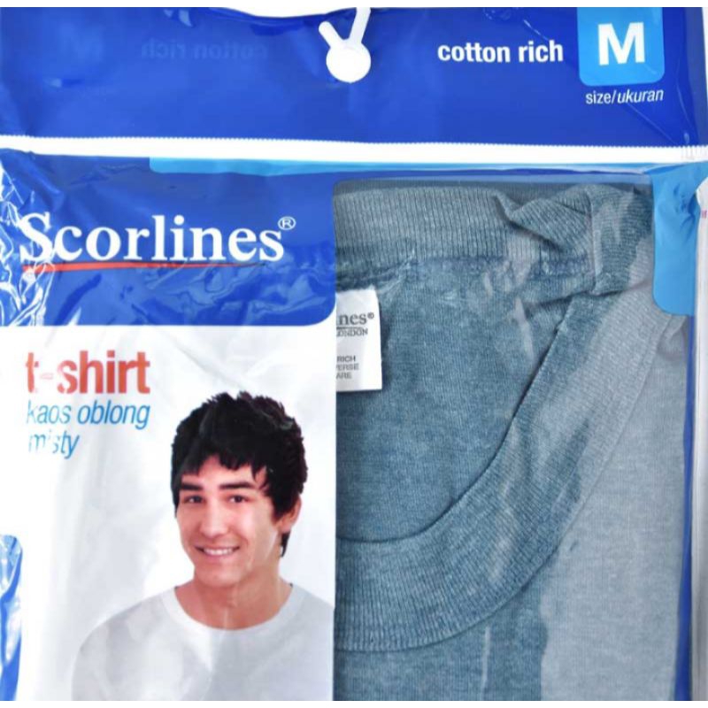 Scorlines T shirt Kaos Oblong