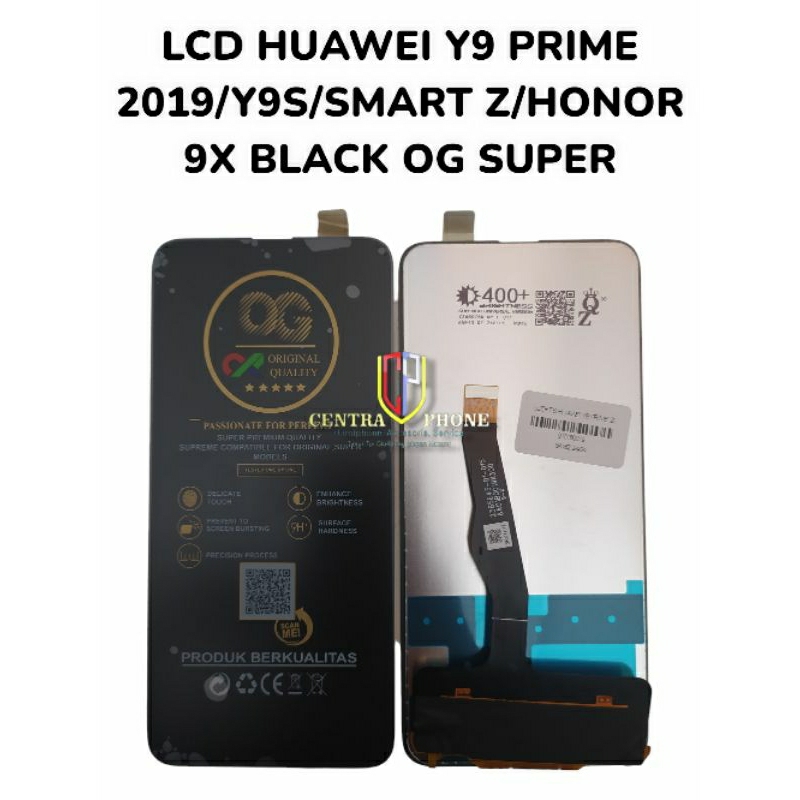 LCD HUAWEI Y9 PRIME 2019/Y9S/HONOR 9X BLACK OG SUPER