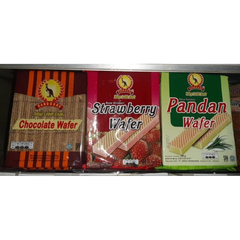 

wafer,coklat,kangguru,280gr