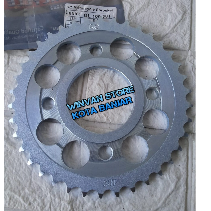 Gear Gir Belakang 38T Honda GL100 GL Pro Max Neo tech Mega Pro 428 - 38T