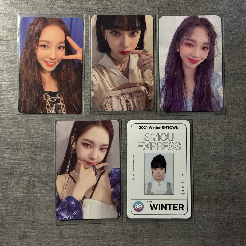 photocard aespa savage synk dive clio karina winter smcu
