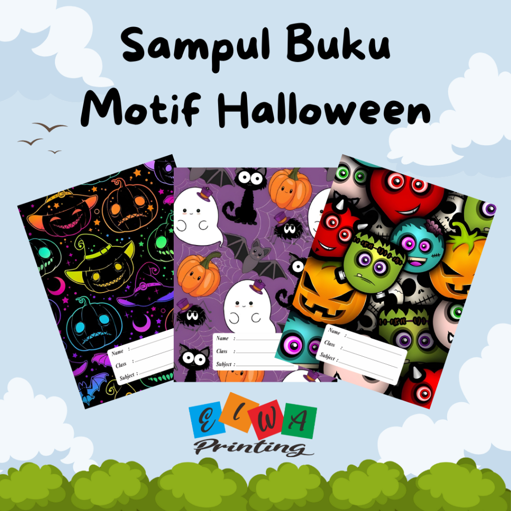 

(ISI 8 LEMBAR) SAMPUL BUKU TULIS SIDU CAMPUS BIGBOSS / SAMPUL BUKU MOTIF ESTETIK HELLOWEEN / Sampul Custom / SAMPUL BUKU AESTHETIC