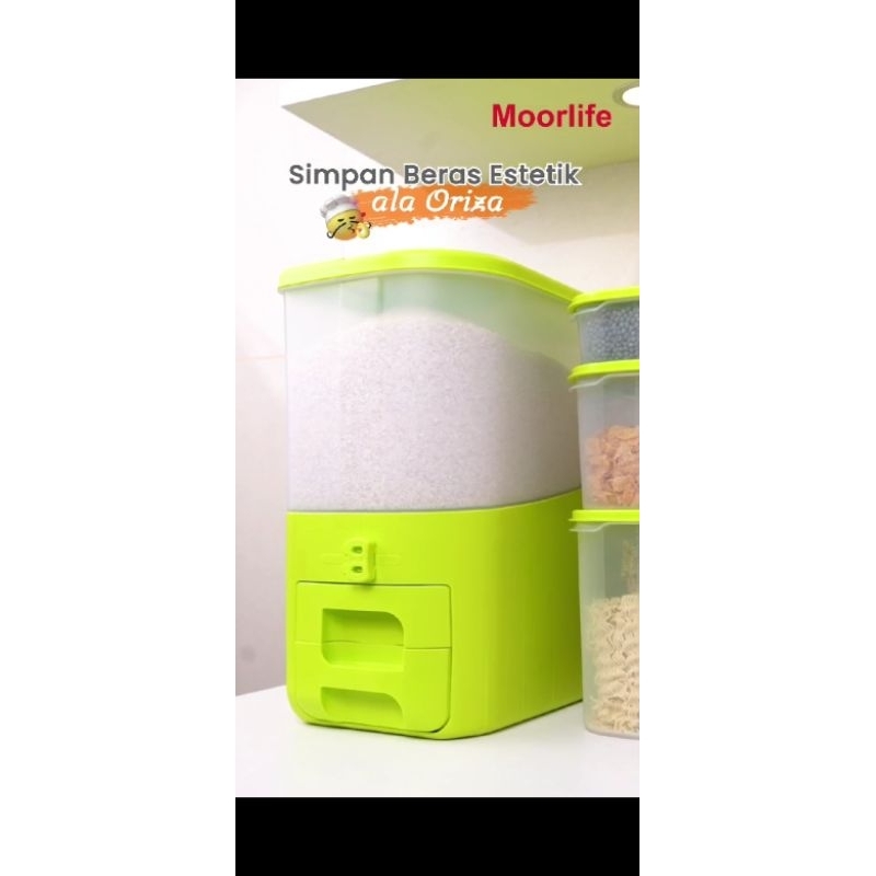 Tempat beras estetik  moorlife penyimpanan beras yang praktis