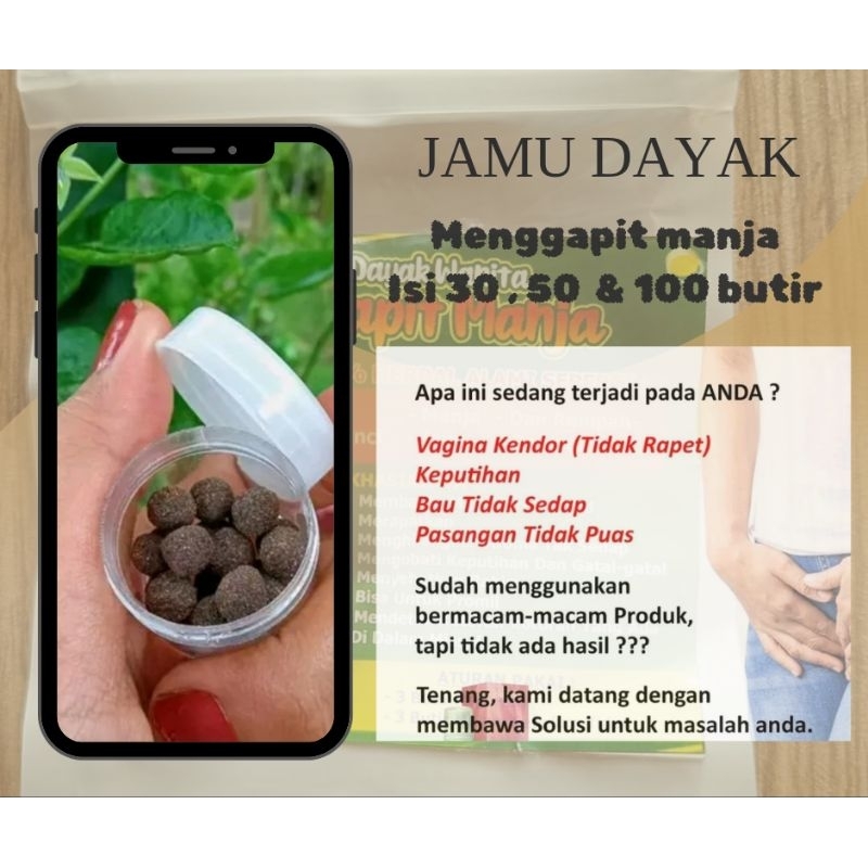 Jamu dayak wanita Rapet menggapit mangariup asli kalimantan