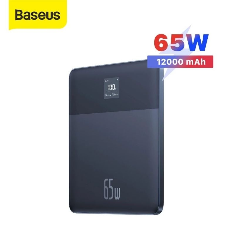 BASEUS BLADE2 65W Fast Charging Power Bank Powerbank 12000mAh Dual Type C