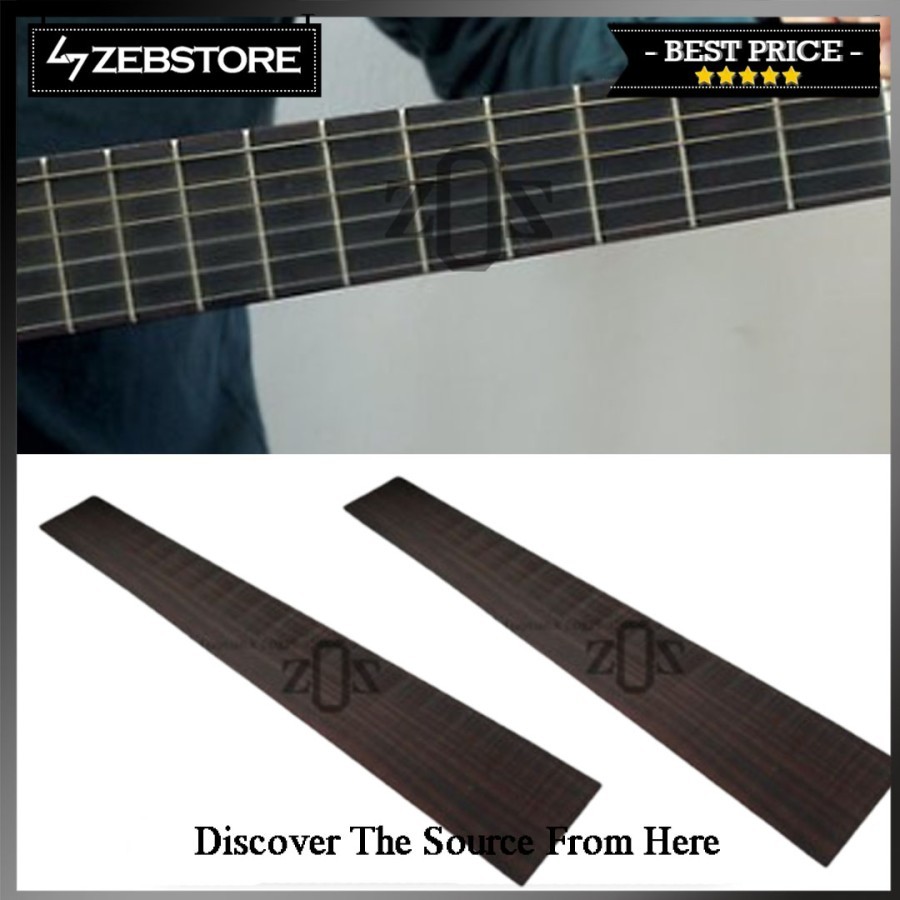 Bahan Material Fretboard Fingerboard Bass Kayu Wooden Eboni Ebony Grade AB