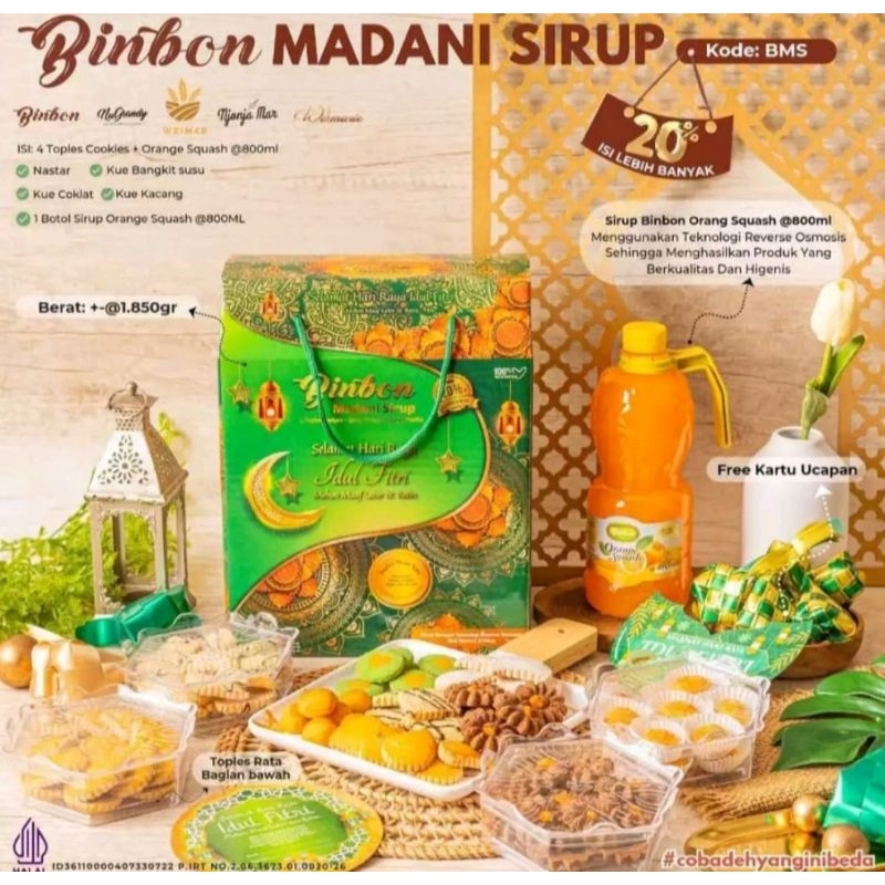 

Bin Bon Madani Sirup 4 Toples Cookies