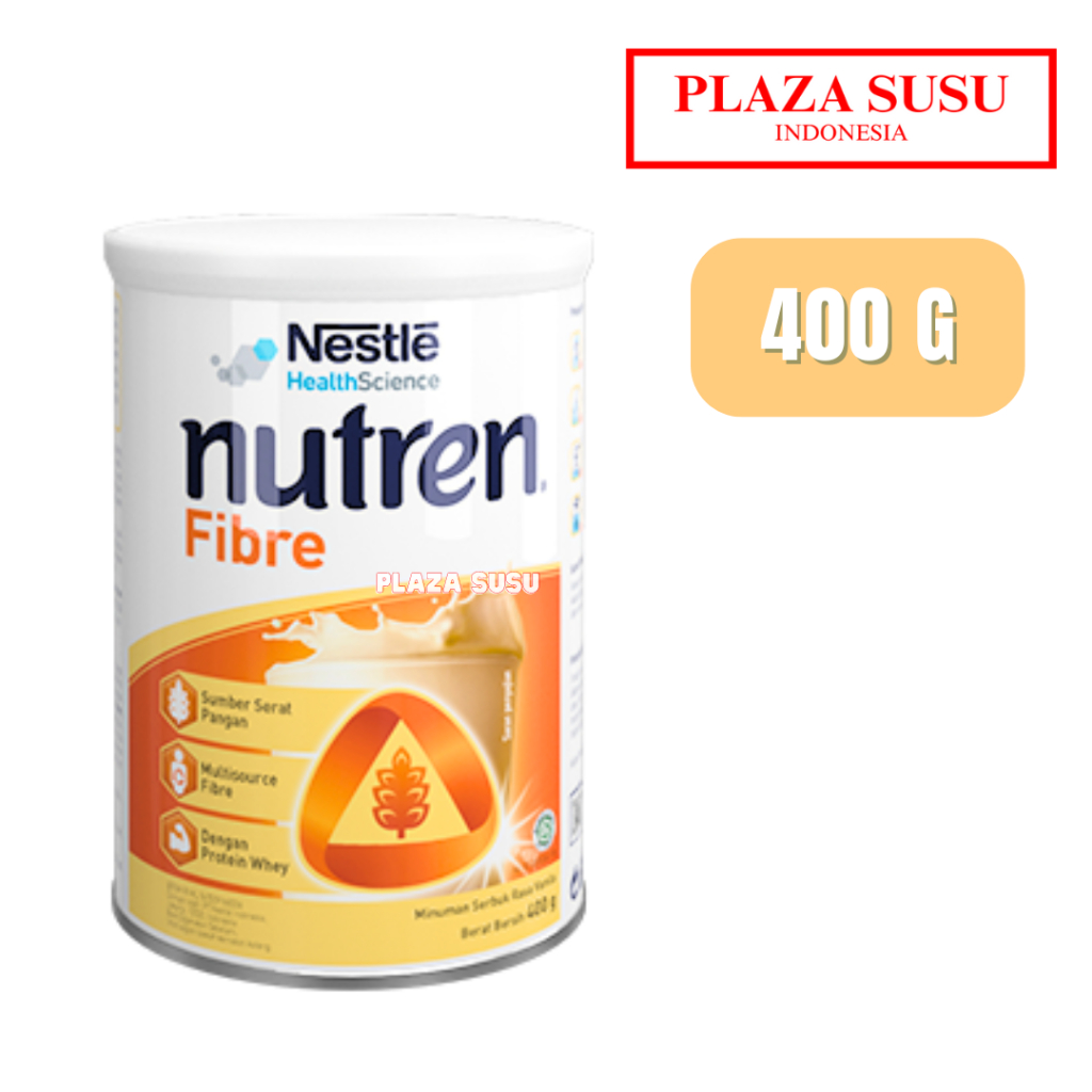 NESTLE NUTREN FIBRE VANILA 400 G SUSU FIBER BANTU PELIHARA SALURAN CERNA