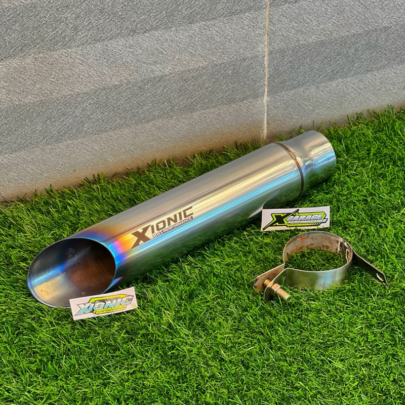 Tailpipe Side Exit Diesel Xionic Titanium sandblasting Innova 2GD,2KD, Fortuner VNT,Non VNT, Pajero