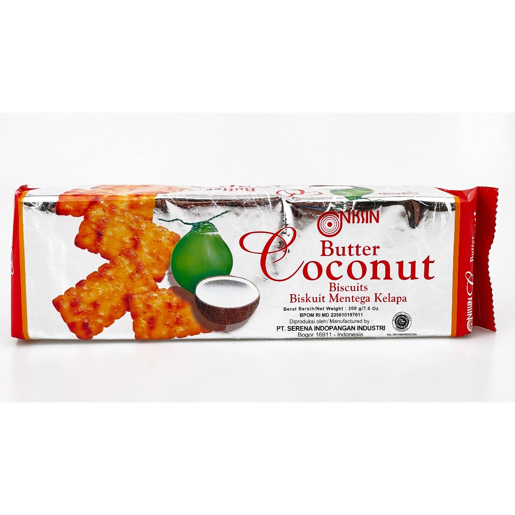 

nissin biskuit butter coconut 200gr - nissin biskuit mentega kelapa