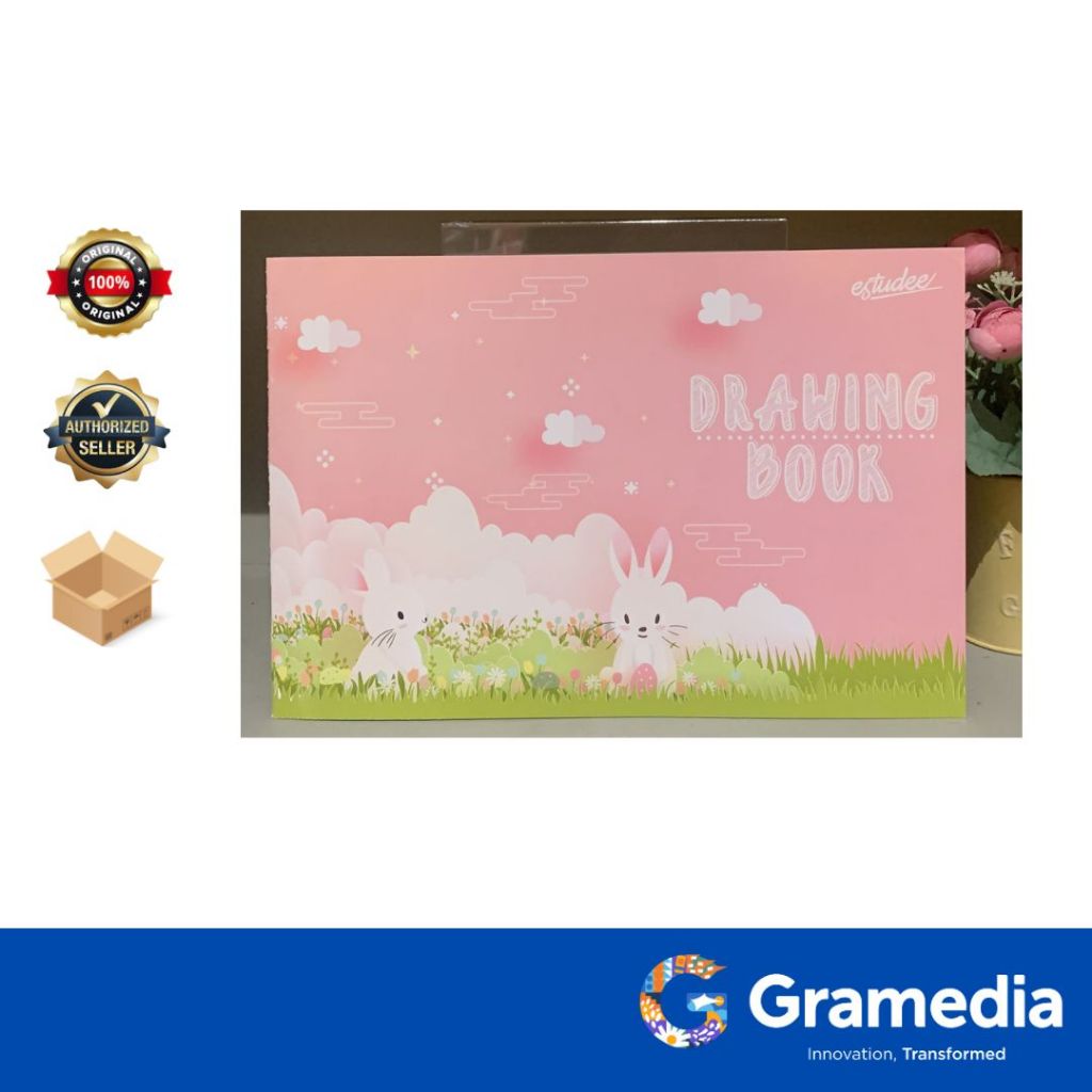 

Gramedia Surabaya-ESTUDEE DRAWING BOOK A4 J RABBIT PINK