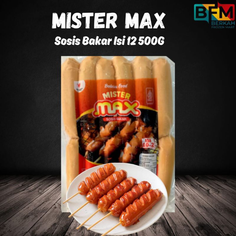 

Mister max Sosis Bakar ayam 500g/Mister max sosis bakar mini ayam 500g