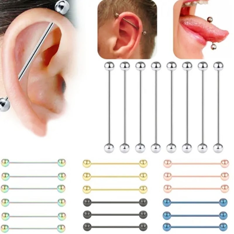 TINDIK INDUSTRIAL TITANIUM / BARBEL INDUSTRIAL TITANIUM / ANTING TELINGA / TINDIK TELINGA / TINDIK S