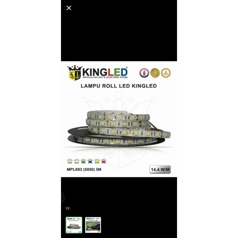 KINGLED SMD LED FLEXIBLE STRIPS MPL893-M12 WARM WHITE