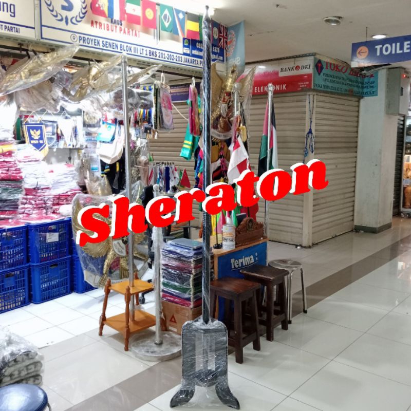 

tiang bendera ruangan tiang pataka ruangan kaki 3 link pengiriman luar jakarta