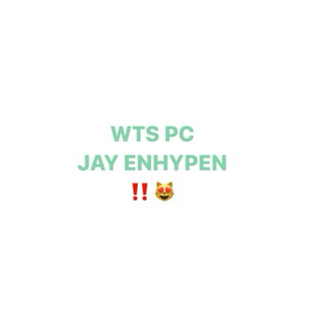 Photocard Jay Enhypen