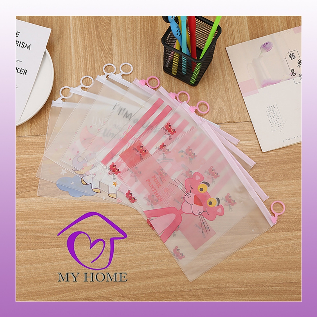 

MYH Tempat Pensil / Tas Pouch Kosmetik Transparan Pencil Motif Karakter Unicorn Impor
