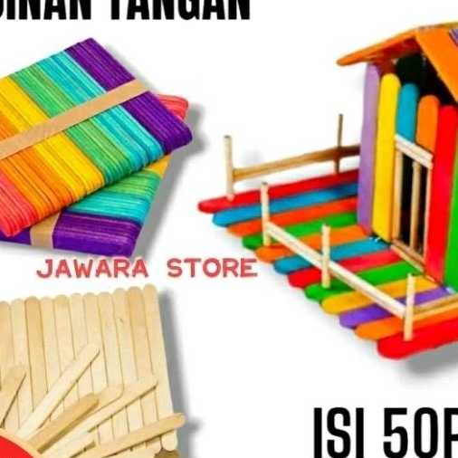 

Stik Es cream Warna isi 5pack(50bened) kerajinan tangan terlaris