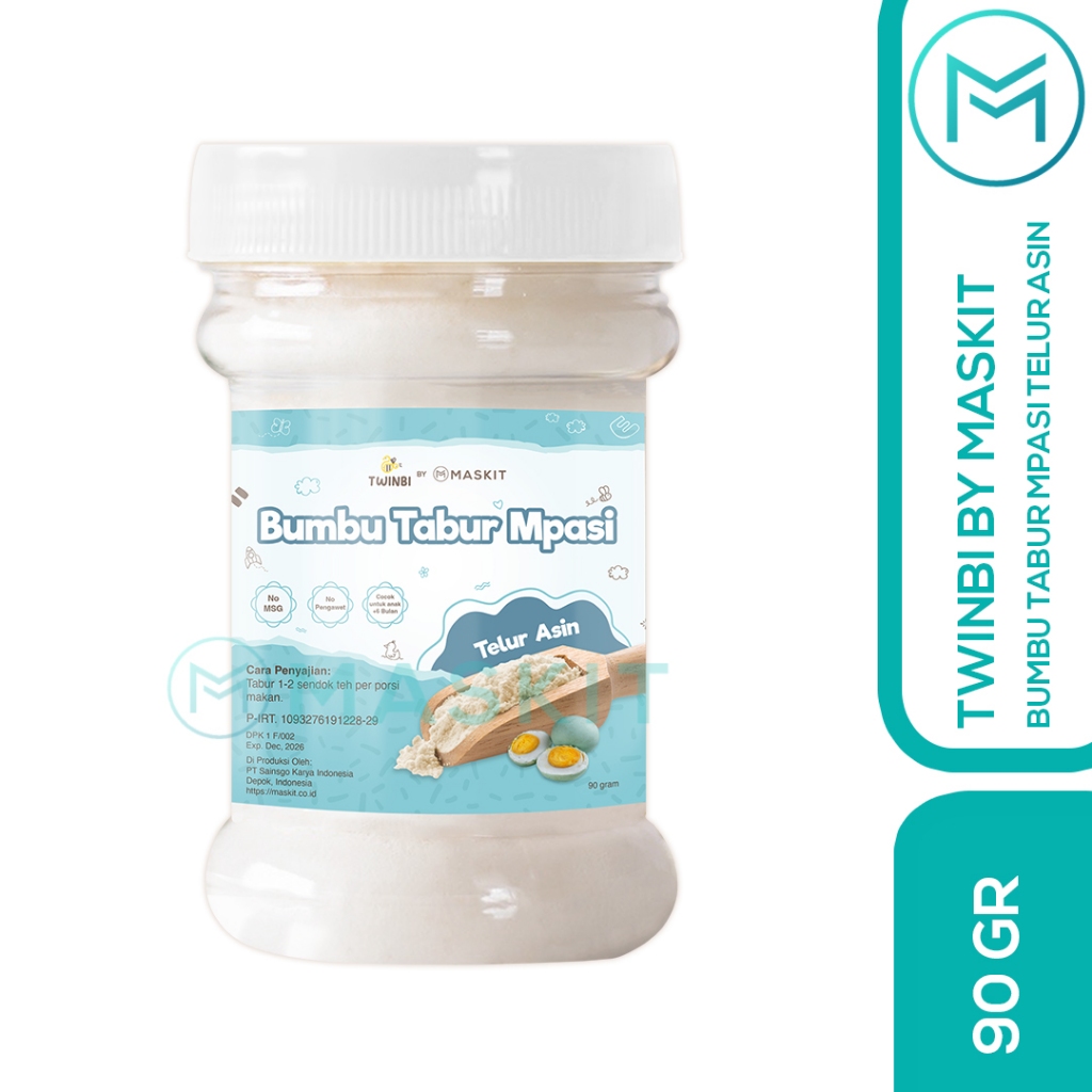 

Twinbi Bumbu MPASI Telur Asin Bayi & Anak Non MSG No Pengawet