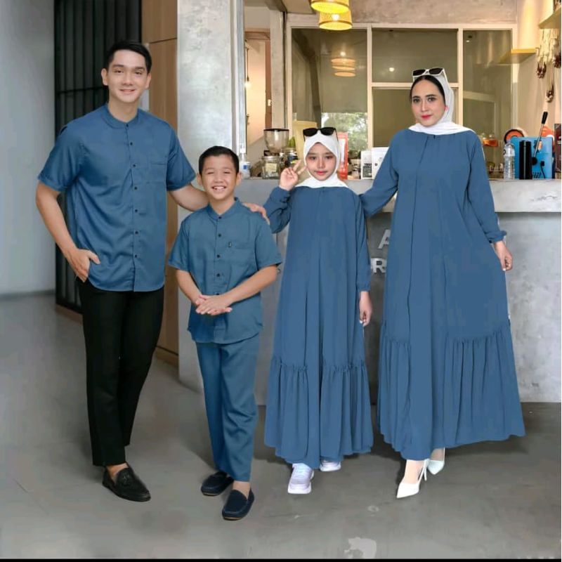 Couple Keluarga Gamis Koko Terbaru Couple Keluarga Kekinian Gamis Koko Couple Keluarga Couple Terbar