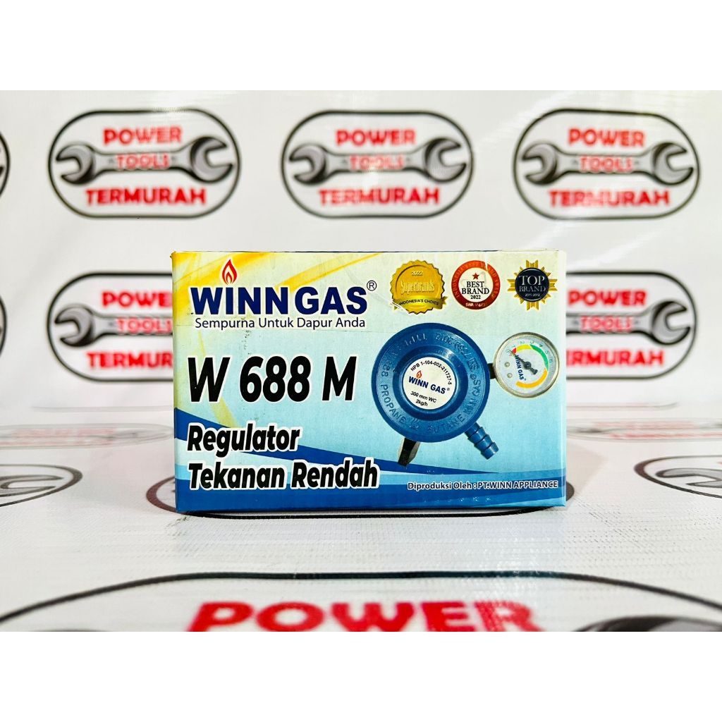 

Regulator Winn Gas W 688 Nm - Tekanan Rendah Non Meter W688 Sni Garans