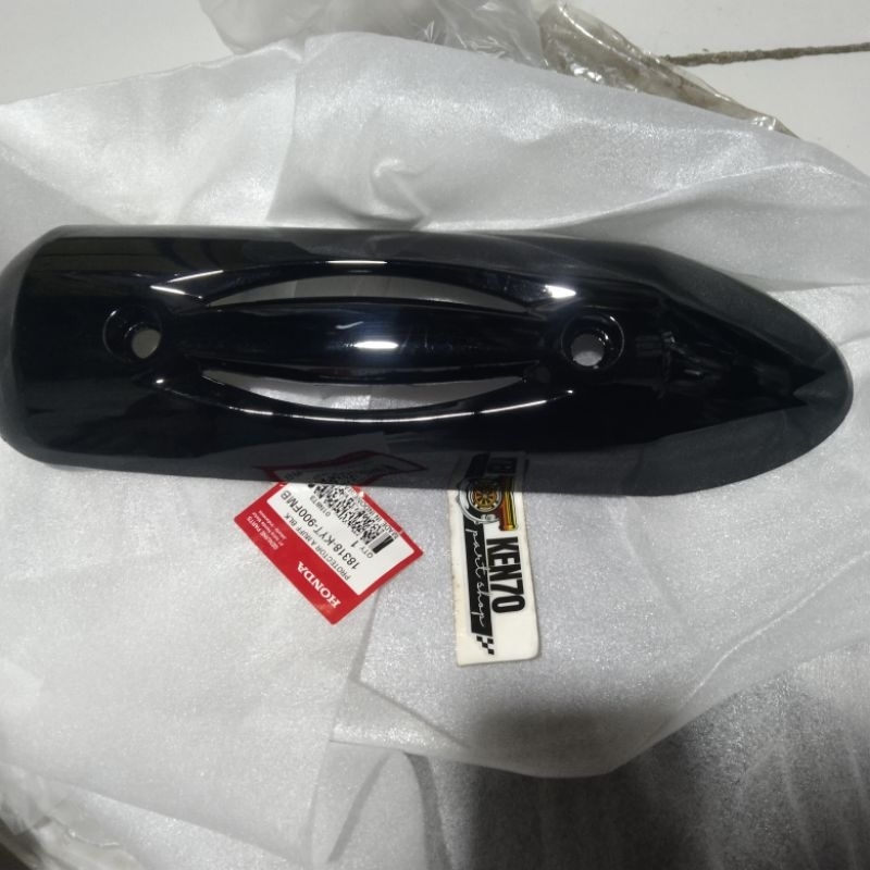 tameng knalpot protector Muffler Scoopy karbu hitam ori