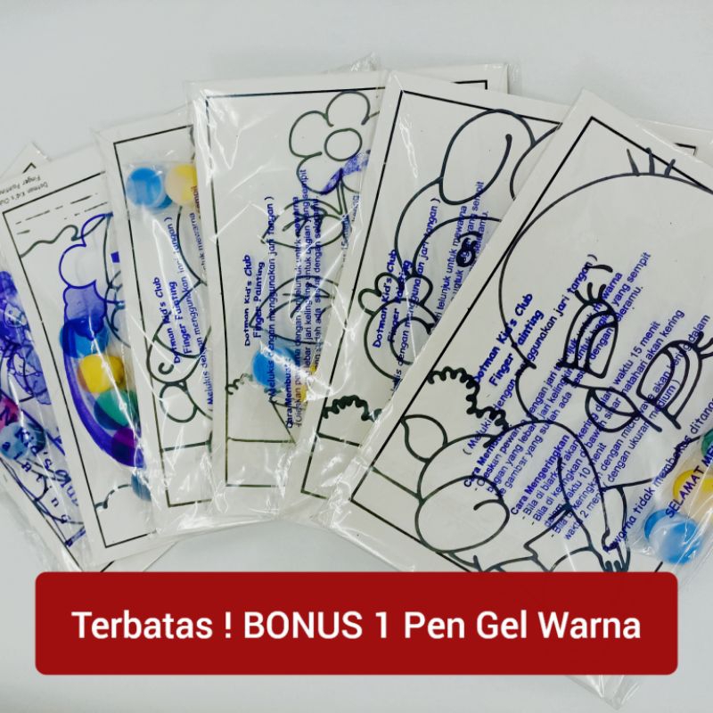 

Dotman Paket Finger Painting Paint Anak TK SD Aman & Washable Tidak Membekas Non Toxic - 1 Set Melukis Mewarnai Lukis Jari Colouring Watercolor Kit Kids Coloring Safe Cat Air Akrilik Acrylic Mideer Laki Perempuan Cowok Cewek Karakter Kartun Lucu Buku Book