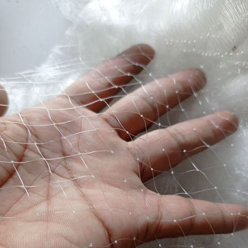 BAHAN JARING IKAN PANCING BOMNET SENAR TEBAL 0.20 LUBANG 1 INCH JARING IKAN KECIL JARING IKAN